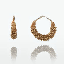 Load image into Gallery viewer, Beaded Hoop Earrings